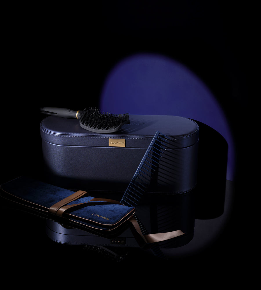 The Luxury Midnight Collection Wide Iron & Airshot Styling Set